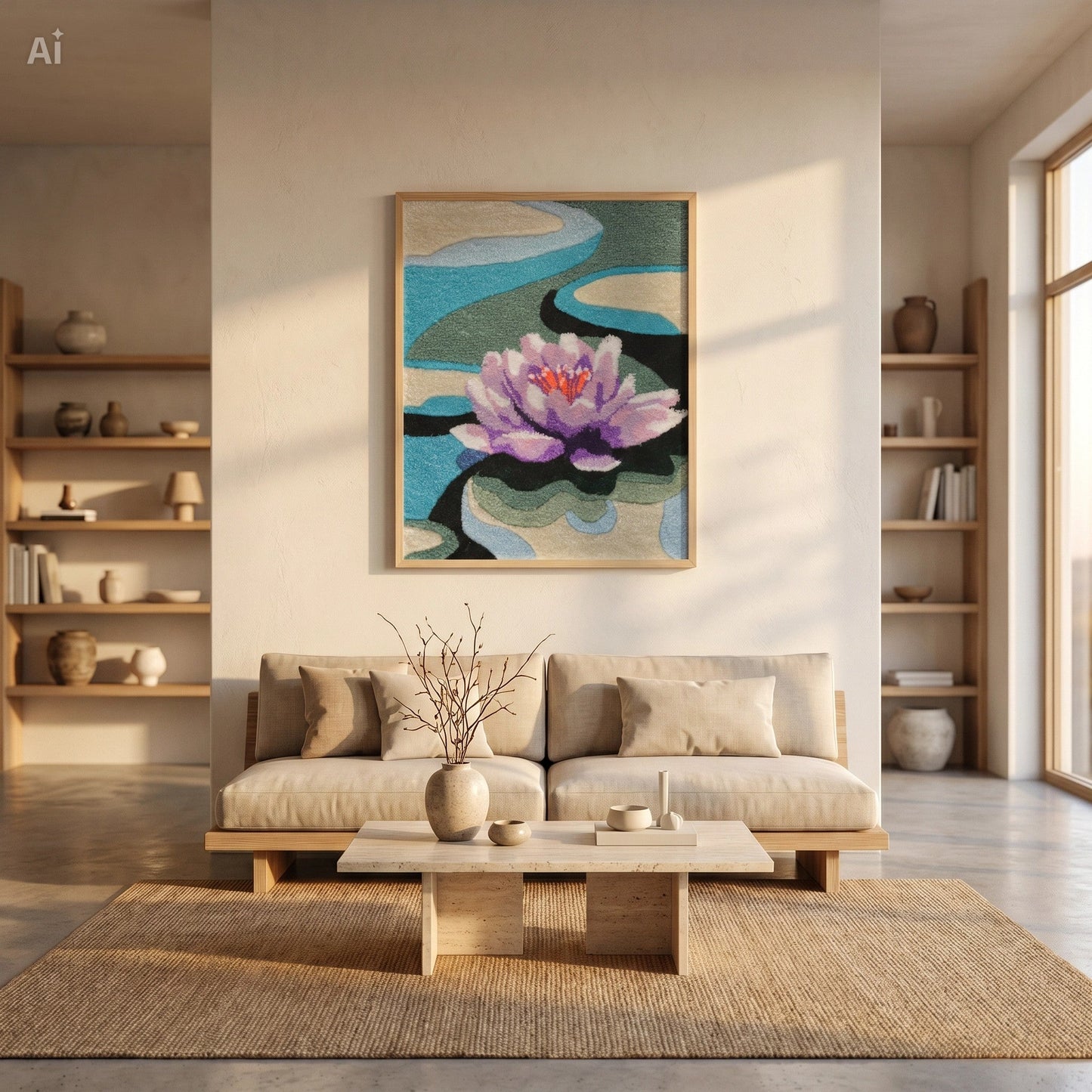 Lotus Duvar Halısı